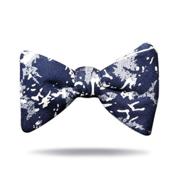 "Blue Splatter" Bow Tie