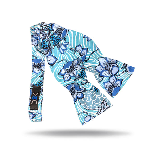 Blue Wave Bow Tie