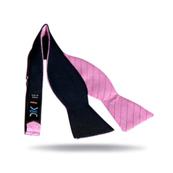 Pink & Navy Bow Tie